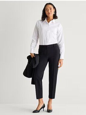 Liz Claiborne Black Ankle Pant Emma Classics 12